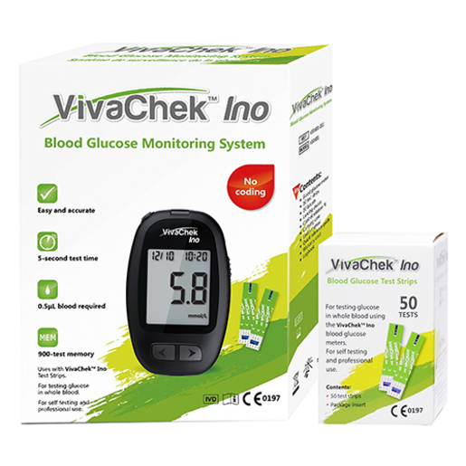 VIVACHEK INO METER + 1 BOX 50S KIT VIVACHEK INO METER + 1 BOX 50S KIT
